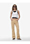 High Waist Spanish Flare Buttoned Jean Trousers - Flare Jeans