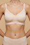Wireless Seamless Laser Cut Padded Bra Cc412 Pink