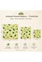 Balbezz Honey Waxed Storage Cloth Avocado Patterned Set of 3 - 3