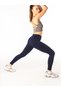 Women's High Waist Shape-Up Seamless Navy Blue Sports Leggings 7/8 Fitness Pilates Yoga Gym Leggings - 5