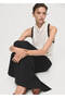 Drape Collar Blouse with Contrasting Details