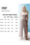 Ss6153 Belted Pocket Detailed Loose Trousers - 4