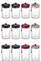 Set of 12 Glass Jars, 4 Jars of Each of 650-800-1000 Ml, Diameter: 8 Cm, Heights: 18-21-25 Cm.
