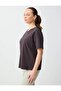Bitter Brown 100% Cotton Crew Neck Embroidered Knitted T-Shirt - 3