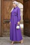 Reyel Cross Tie Dress 1464 - Purple - 5