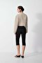 Diagonal cropped blazer jacket - 6