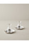 Graceful Steel 4 Piece Tea Set for 2 People 140 ml Silver - 5