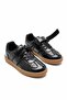 Black Velcro and Bow-Decorated Sequin Children's Sneaker Shoes - 2
