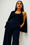 Cotton Blend Halter Neck Tank Top T-Shirt - 2