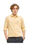Men's Yellow Tailored Fit Solid Formal Shirt for Every Occasion - 4