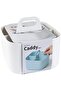 Stackable Caddy Organizer with Handle (White) - 7