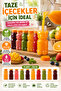 10 Teddy Bear Bottles – Fun Children's Juice Bottle with Orange Lid, 250 ml for School and Picnics - 6