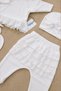 Baby Girl Lace Luxury Scalloped Ornate 5-Piece Hospital Discharge Newborn Set STL6453 - 4