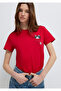 Cat Printed Red T-Shirt Semi Slim Fit 1613723-70935 - 2