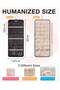 Double-Sided Hanging Necklace Organizer with Metal Hooks, Jewelry Holder for Closet Door Wall - 3