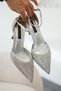 Carius Stone Closed-Toe Heeled Evening Dress Shoes Silver - 4