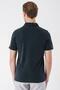 Slim Fit Buttoned Cotton Black Polo Neck T-Shirt Ts 879 - 5