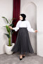 Women's Lined Polka Dot Patterned Tulle Skirt - 4