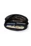 Men's Navy Blue Luxury Handbag with Belt and Bracelet - 8