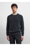 Anthracite Men's Crew Neck Regular Fit Sweater B35W40036 - 2