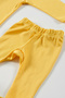 Wells 9 Piece Hospital Discharge Set Organic Cotton Newborn Set - Yellow - 4