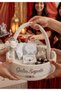 Silver Bridal Bundle Basket with Cord Rope Premium Dowry Basket - 3