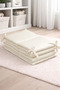 Crib Side Protector Single Piece 70X130 cm 35 cm 100% Cotton 400 cm Protective Ecru Baby Side Protection - 2