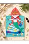 Submarine Girl Poncho Towel and Girdle Log (2/8 Years Old) - 2