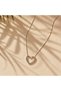 Women's Stainless Steel Silver Color Heart Necklace - Tarnish-Free Water-Resistant Adjustable Chain Steel Jewelry - 2