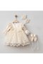 baby girl 0/3-3/6 MONTHS ORCHID MAWLID SET lace detail - 8