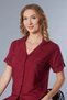 Short Sleeve Striped Woven Pajama Set 88-132