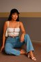 Women's Comfort Ice Blue Palazzo Jeans - 3