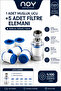 Filtered Shower Head Water Purifier and Anti-Limescale Faucet Head