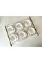 6 mm Matte Gold (Sade)6-Person Tea&Turkish Coffee Cup Tray - 6