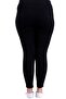 Women's Jeans Gathering Full Lycra Elastic Waist High Waist Large / Small Size - Black - 4