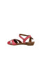 Fuchsia Leather Women's Sandals 01Wn3808 - 4