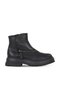 Black Leather Women's Heeled Boots 01Wf3105