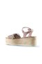 Powder Leather Women's Wedge Heeled Espadrille Sandals 01Wu6109 - 4