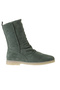 Khaki Suede Women's Flat Boots 01Wt3305