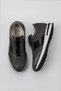 Gray Leather - Black Open Men's Sports Shoes 01My13400