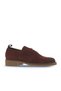 Burgundy Nubuck Women's Low Heel Shoes 01Wv6003 - 2