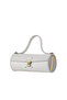 Gray Leather Women's Leather Handbag - 3