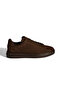 Men's Dark Brown Lace-Up Casual Nubuck Leather Shoes - 2