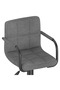 Scaun de bar, gri deschis, material textil - 7