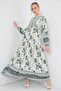 Bdart Patterned V-Neck Long Dress - 4