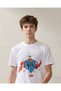 Senior Boys White Printed T-shirt - 4