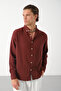Men's Breathable Muslin Fabric 100% Cotton Washable Pocketless Shirt - 6