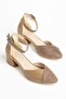 Holly Heeled Mink Skin-Suede Shoes