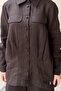 Missdalida Linen Jacket with Front Pocket Flaps - 5