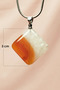 Agate Natural Stone Chain Handmade Pendant: 3 cm Chain: 20 cm with Box - 8